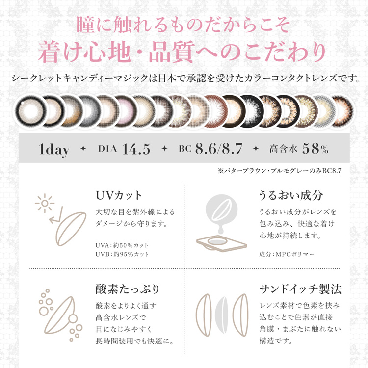 Lcode SECRET CANDY MAGIC 1day エルコード シークレットキャンディーマジックワンデー 板野友美 いたのともみ アドキット